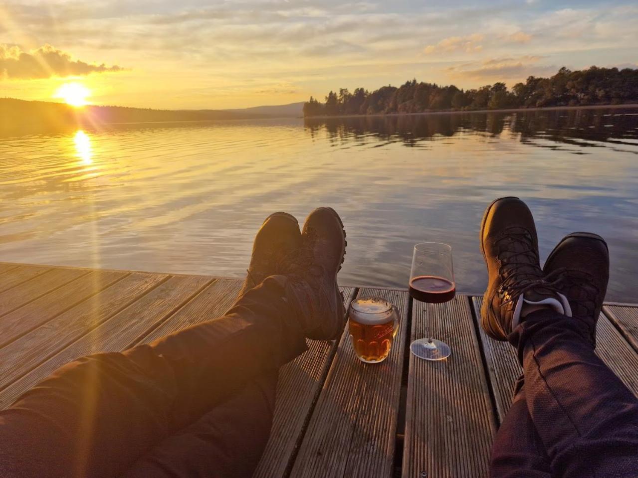 Deluxe Apartment Lipno - Lake Side Village, Frymburk Nad Vltavou Kültér fotó